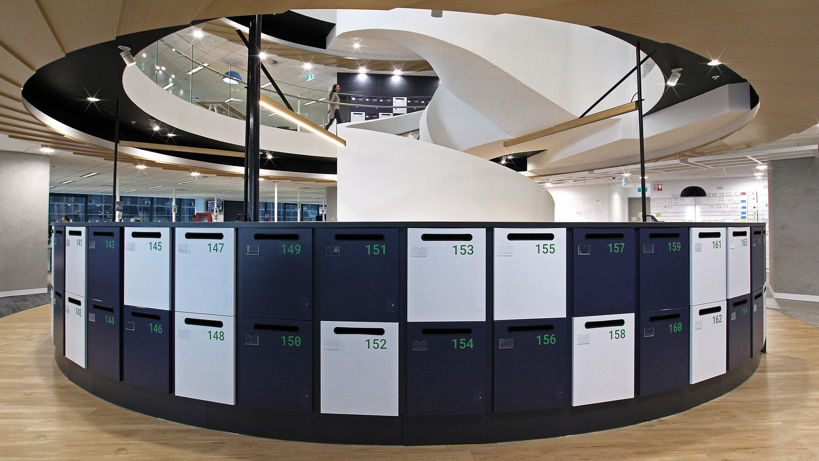 workplace lockers at Royal Melbourne Hospital - Lockin